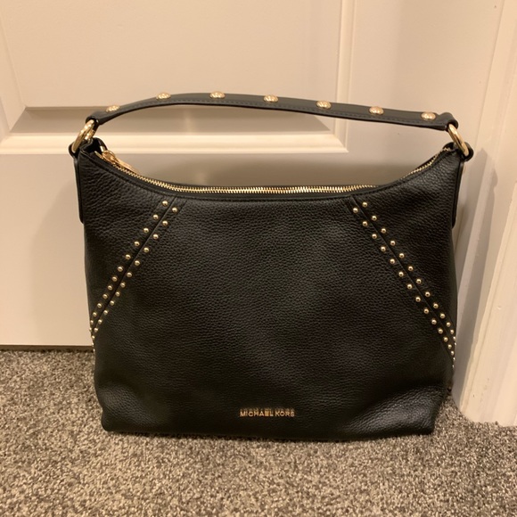 Michael Kors Black Studded Bag - Picture 1 of 7
